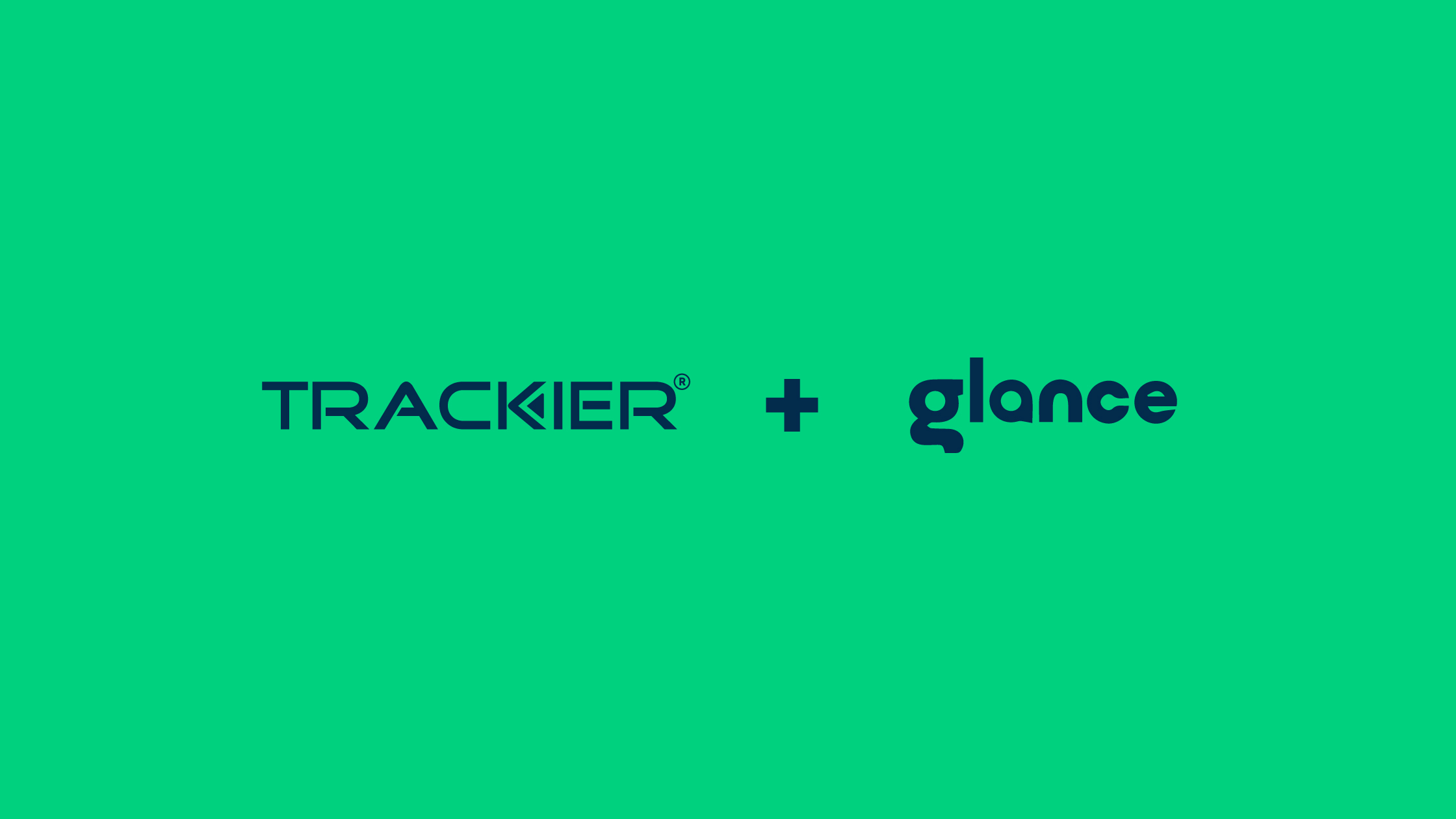 A social banner announcing trackier and glance digital experiences integration with MMP.